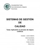 Aplicando un proceso de mejora continua