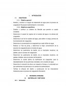 Diseñar y construir un equipo de tratamiento de agua para el proceso de coagulación-floculación-sedimentación a nivel piloto