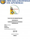Administracion de finanzas personales
