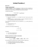 Prestaciones. Tiempo y productividad