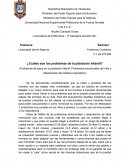 ¿Cuáles son los problemas de la población infantil?