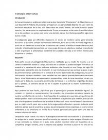 Ensayo libro el extranjero. Página 1