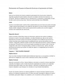 Planteamiento del Programa de Desarrollo Social para el Ayuntamiento de Puebla