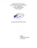 Guia para el uso de microsoft project