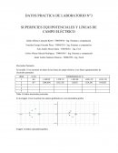 PRACTICA DE LABORATORIO N°3 . SUPERFICIES EQUIPOTENCIALES Y LÍNEAS DE CAMPO ELÉCTRICO