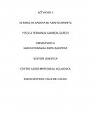 Actores de cadena de abastecimiento. Alpina Colombia S.A