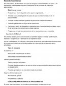 Manual de procedimientos