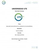 REALIZAR UNA ENTRIVISTA AL GERENTE DE UNA EMPRESA