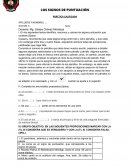 LOS SIGNOS DE PUNTUACIÓN . PRÁCTICA CALIFICADA