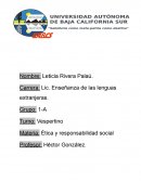 LA PERSONA ETICA CON RESPONSABILIDAD SOCIAL