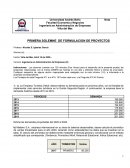 PRIMERA SOLEMNE DE FORMULACION DE PROYECTOS