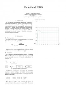 Estabilidad BIBO (Bounded Input, Bounded Output). Página 1