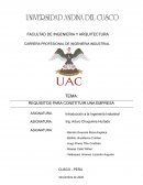 REQUISITOS PARA CONSTITUIR UNA EMPRESA