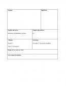 Características de los distintos tipos de descripción