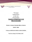 Manejo estrátegico de Proveedores