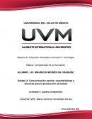 Cuadro comparativo - Competencias de comunicacion