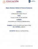 Bases y modelos para la toma de decisiones