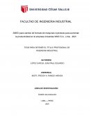 SMED PARA CAMBIO DE FORMATO EN INDUSTRIAS NIKO S.A.