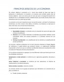 PRINCIPIOS BÁSICOS DE LA ECONOMIA