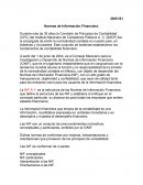 Normas de Información Financiera