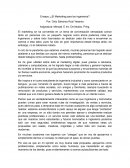 El Marketing para los ingenieros