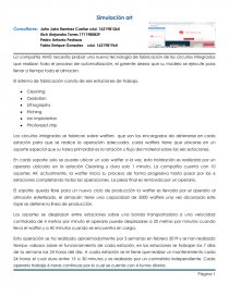 Simulación de procesos. Página 1