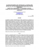 VALORACIÓN BIOÉTICA DEL SENTIDO DE LA CONTRALORÍA SOCIAL EN LOS PROCESOS DE SUPERVISIÓN EDUCATIVA EN VENEZUELA