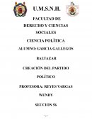 CREACIÓN DEL PARTIDO POLÍTICO