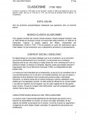 CLASICISME (1750-1820)