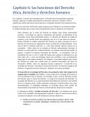Capítulo 6: las funciones del Derecho ética, derecho y derechos humanos
