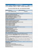 PLAN DE GESTIÓN DE LAS ADQUISICIONES