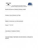 Habilidades del administrador y dificultad de Roberto