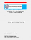 ENSAYO: “EL HOMBRE EN BUSCA DEL SENTIDO”
