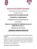 TRABAJO COLABORATIVO EMPRESA HOJALATA MEXICANA S.A DE C.V