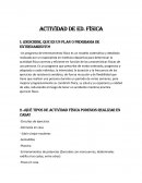 Actividad de eduvación física