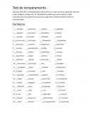 Test de temperamento