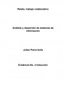 Relato, trabajo colaborativo Análisis y desarrollo de sistemas de información