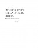 Reflexiones críticas desde la experiencia personal Monografía 1: Gestión del Cambio