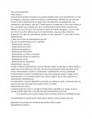 Tipos de mantenimiento
