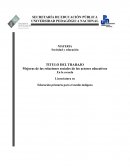 Mejoras de las relaciones sociales de los actores educativos