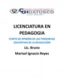 TENDENCIAS EDUCATIVAS DE LA REVOLUCION MEXICANA