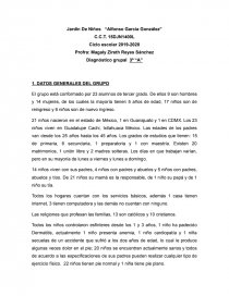 PLAN DIAGNOSTICO GRUPAL 3º “A”. Página 1