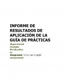 Informe de practica COMUNICACIÓN ORAL