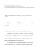APORTES DE LOS PADRES DE LA ADMINISTRACION A LA GERENCIA ACTUAL