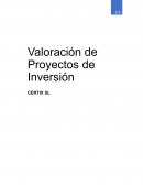 Valoracion de Proyectos de inversion CERTIX SL