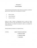 Presupuesto. 3 Punto de Equilibrio