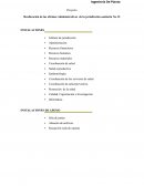 Proyecto Reubicación de las oficinas Administrativas de la jurisdicción sanitaria