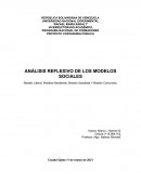 ANÁLISIS REFLEXIVO DE LOS MODELOS SOCIALES