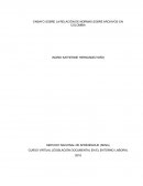 ENSAYO SOBRE LA RELACIÓN DE NORMAS SOBRE ARCHIVOS EN COLOMBIA