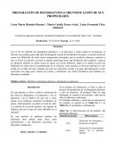PREPARACIÓN DE DETERGENTES E IDENTIFICACIÓN DE SUS PROPIEDADES